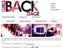 Tablet Screenshot of girlsbackstage.com